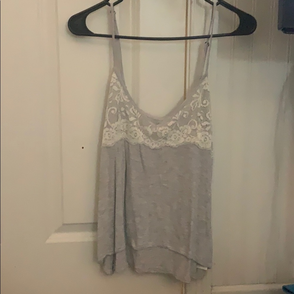 Hollister light gray tank top
